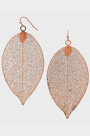 Filigree Leaf Dangle Earring