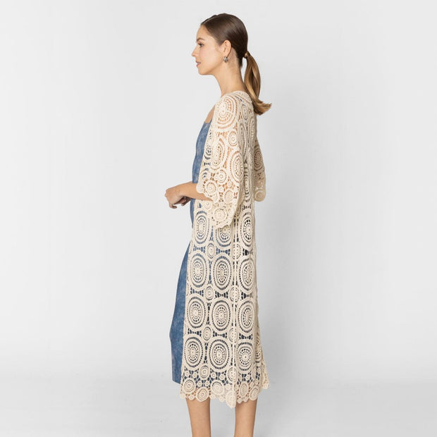 Newport Crochet Kimono Cardigan