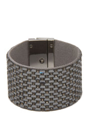 Shiny Rhinestone Magnetic Bracelet