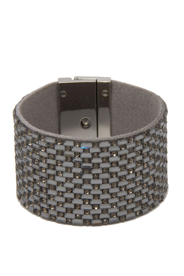 Shiny Rhinestone Magnetic Bracelet