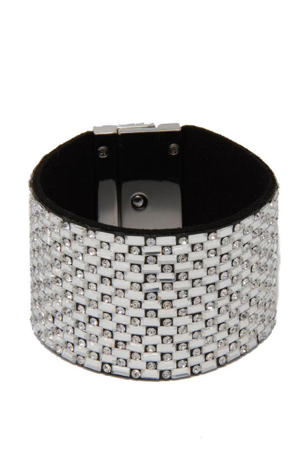Shiny Rhinestone Magnetic Bracelet