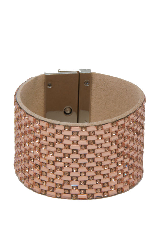 Shiny Rhinestone Magnetic Bracelet