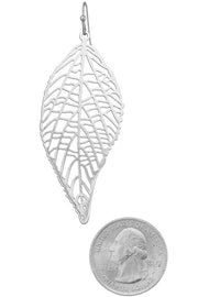 Leaf Earrings With Cutout Detail
