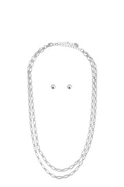 Linked Texture Chain Necklace