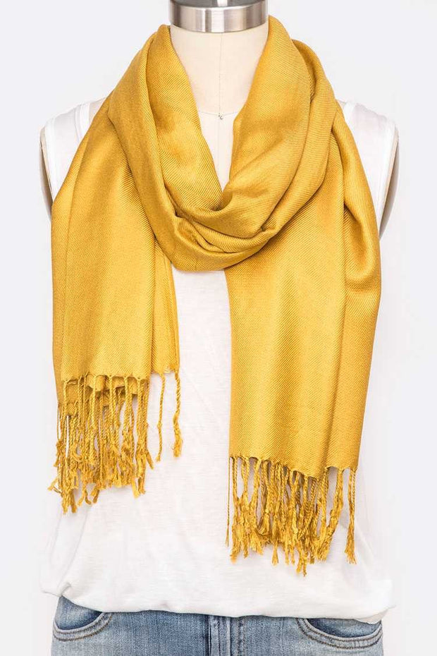 Solid Color Pashmina Scarf