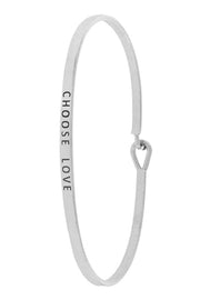 Choose Love Bangle Bracelet