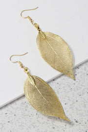 Lightweight Leaf Drop Earrings