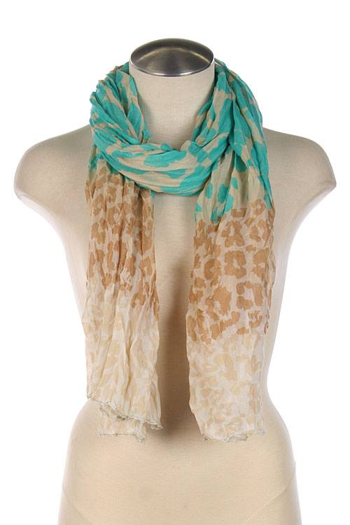 Ombre Leopard Scarf