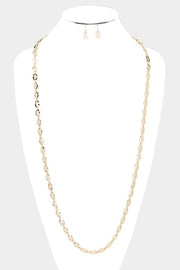 Chain Link Long Necklace
