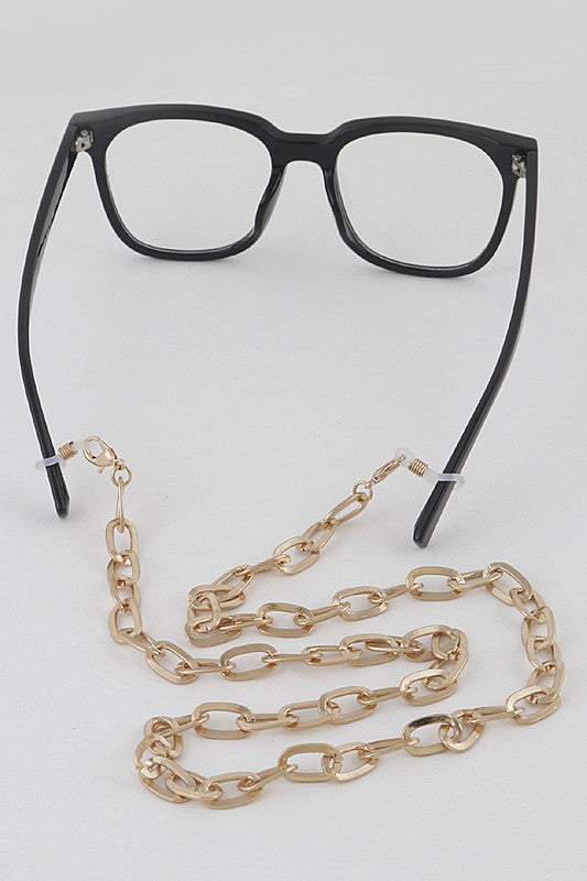 Matte Metal Chain Link Mask / Sunglasses Chain