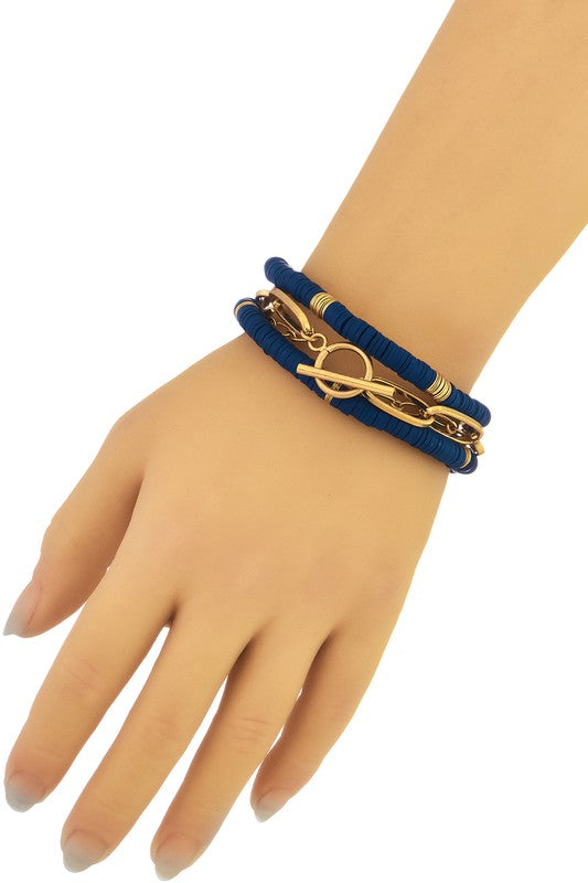 Emberly Chain Bracelet Stack (Set of 3)