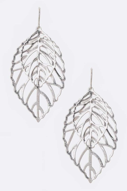 Filigree Leaf Earring