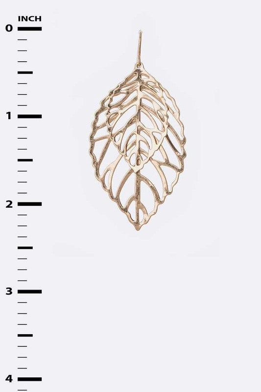 Filigree Leaf Earring