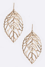 Filigree Leaf Earring