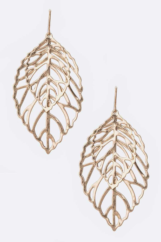 Filigree Leaf Earring