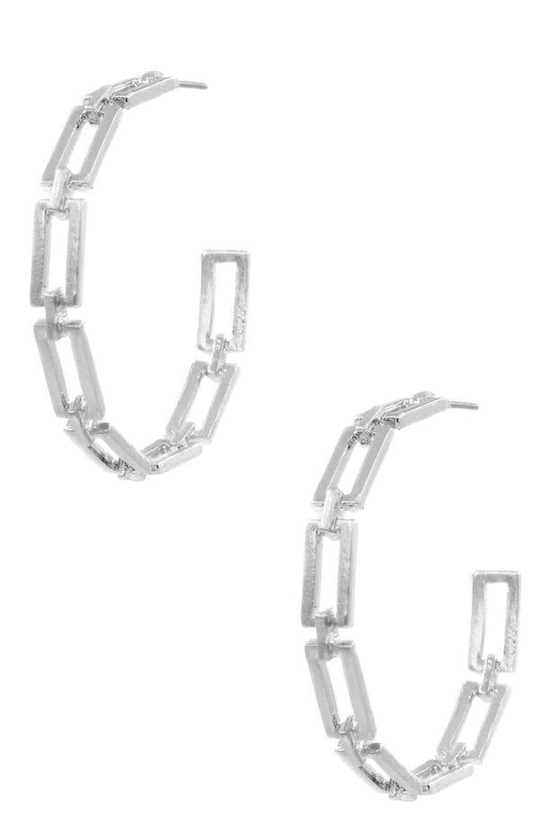 Square Chain Hoop