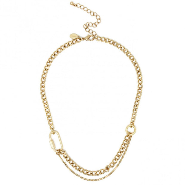 Brooke Carabiner Layered Necklace