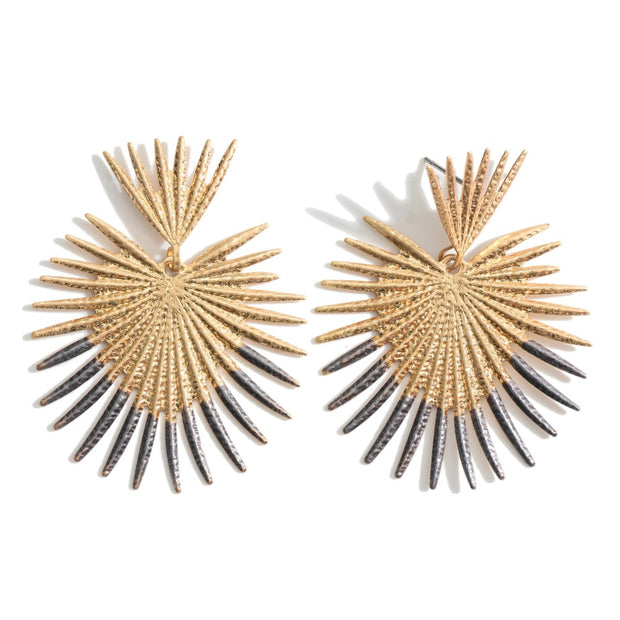 Abstract Starburst Statement Earrings