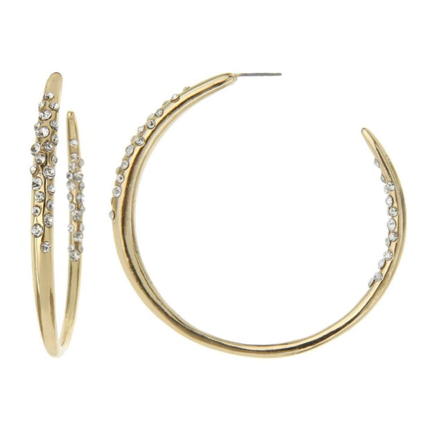 Bejeweled Hoop Earrings