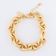 Vivian Chain Link Bracelet in Matte Gold