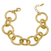 Wren Chain Link Bracelet in Matte Gold