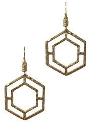 Hexagon Geometric Earrings