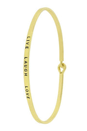 Live Laugh Love Bangle Bracelet