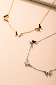 Trois Papillon Necklace