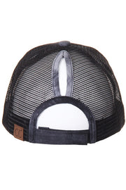 Tie-Dye Ponytail Hat (Black)