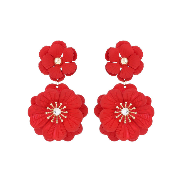 Bloom Flower Statement Earrings