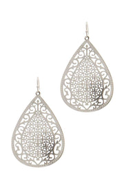 Detailed Filigree Teardrop Earring