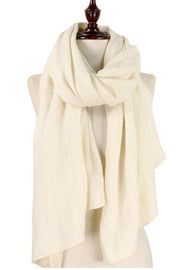 Solid Color Soft Knit Scarf