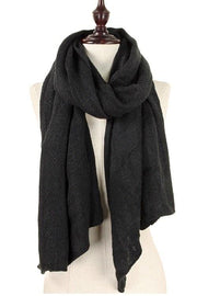 Solid Color Soft Knit Scarf