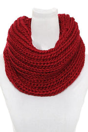 Loose Knit Infinity Winter Scarf