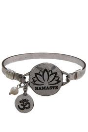 Mantra Disc Bangle Bracelet