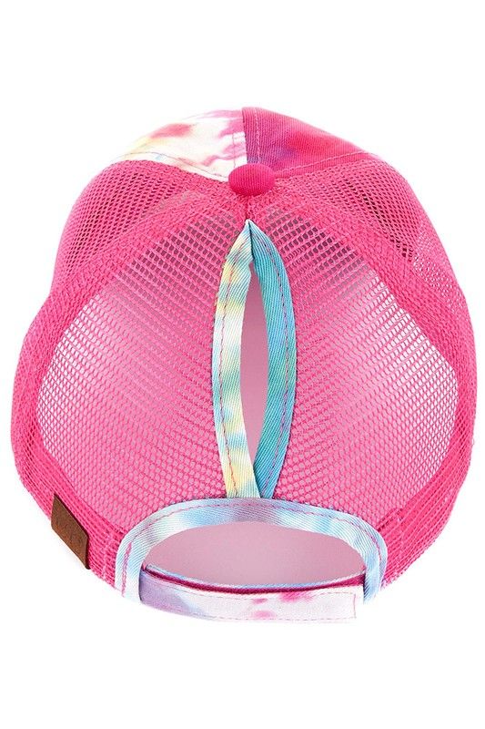 Tie - Dye Multi Color Pink Hat