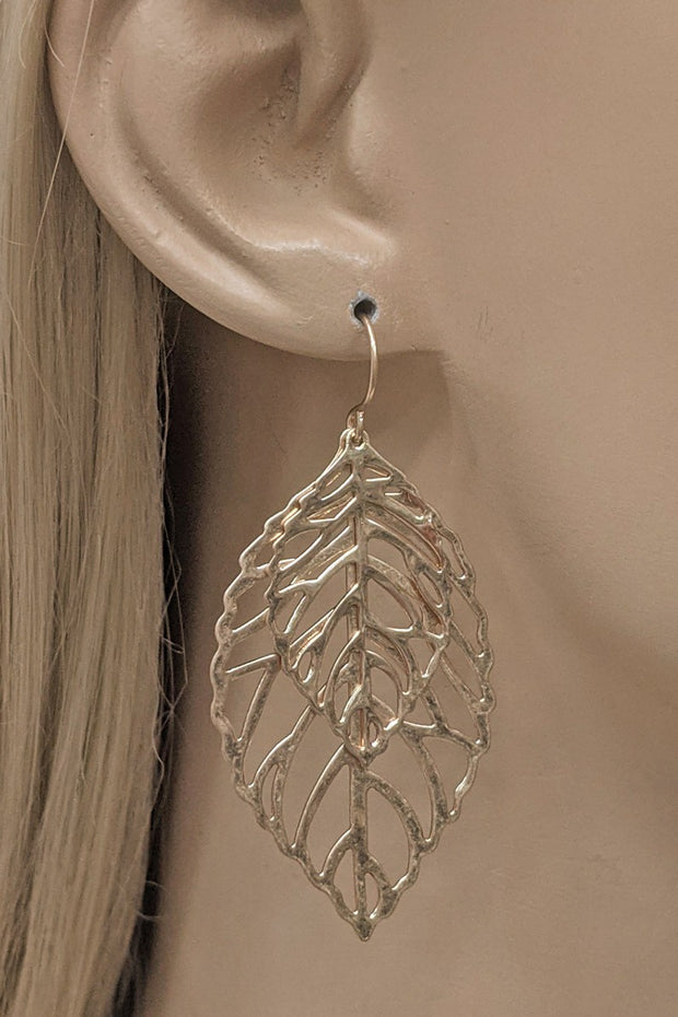 Filigree Leaf Earring