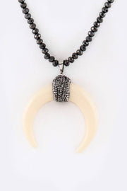 Boho Crystal Long Pendant Necklace
